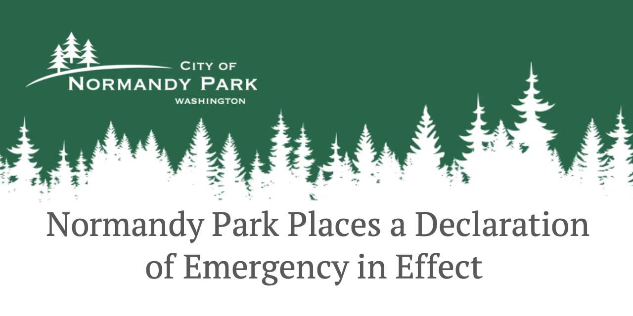 Normandy Park puts ‘Declaration of Emergency’ into Effect