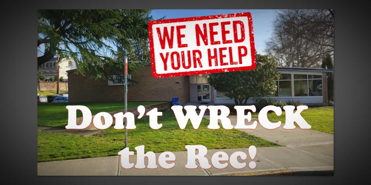 An update from the organizers behind the ‘Don’t Wreck the Rec’ campaign