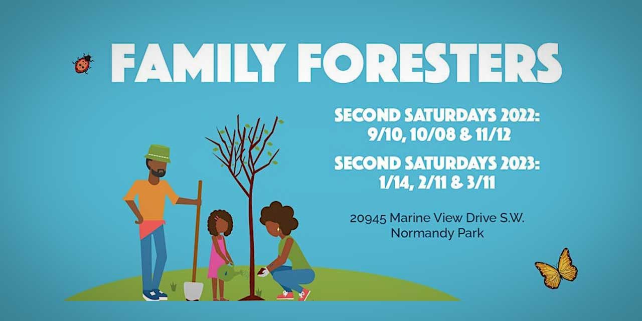 Volunteers needed for upcoming Family Foresters events at Marine View Park