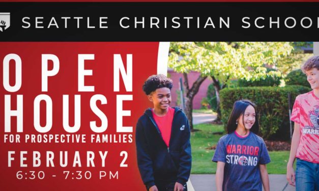 REMINDER: Seattle Christian School Open House is this Thursday, Feb. 2
