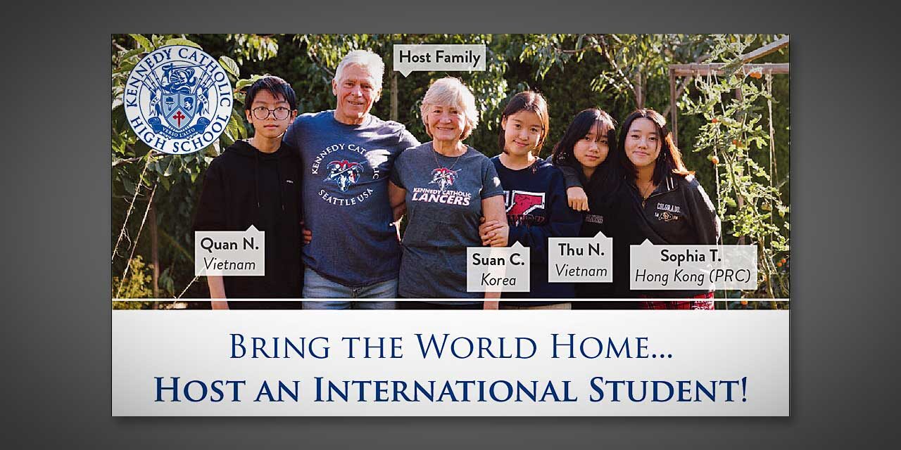 Kennedy Catholic High School seeks Host Families for international students