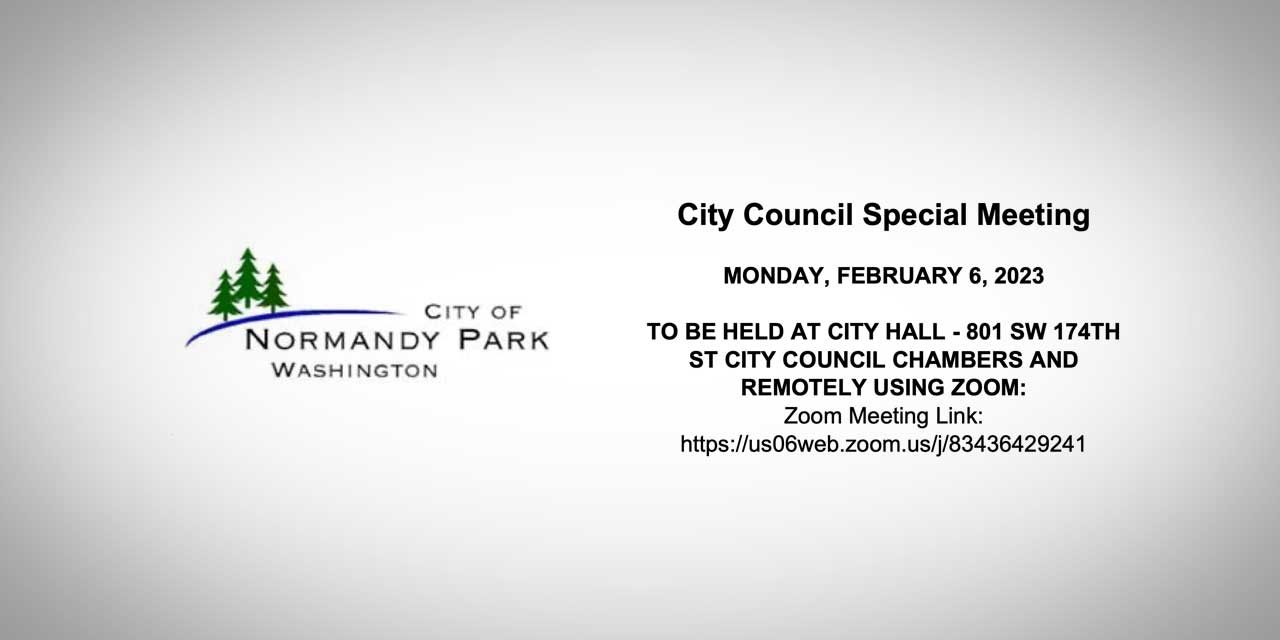 Special meeting to appoint new Councilmember will be Monday., Feb. 6