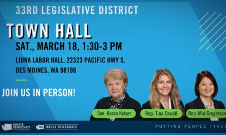 REMINDER: 33rd District Town Hall is this Saturday in Des Moines