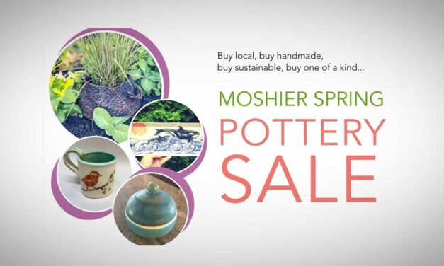 Buy Local and Handmade at the Moshier Spring Pottery Sale this Saturday, May 6
