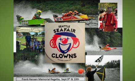 Seafair Clowns will make waves at the Frank Hansen Memorial Boat Race at Angle Lake on Saturday, Sept. 9