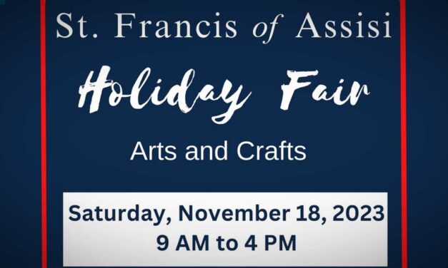 REMINDER: St. Francis of Assisi’s Arts & Crafts Fair is this Saturday, Nov. 18