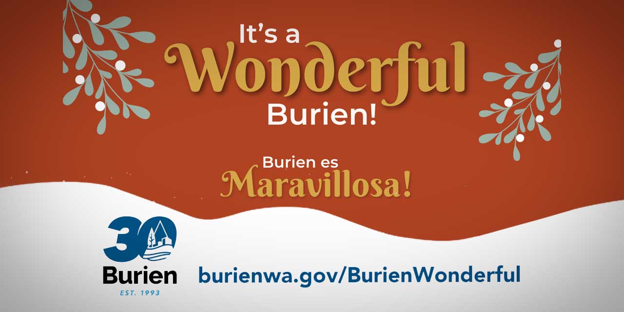 ’It’s a Wonderful Burien’ offers Holiday Joy for the whole south end, starting this weekend