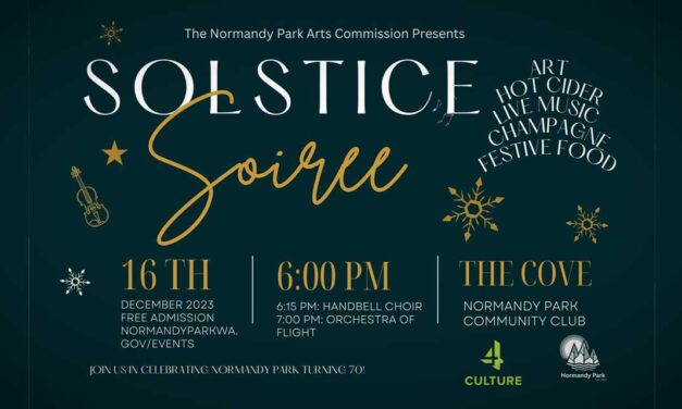 Normandy Park’s first-ever ‘Solstice Soiree’ will be Saturday, Dec. 16
