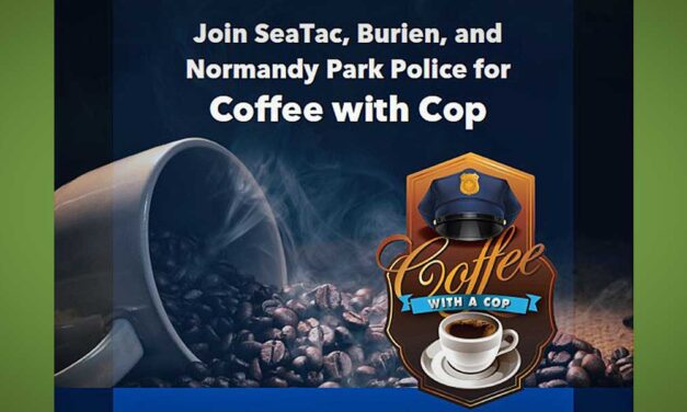 Normandy Park, Burien & SeaTac Police holding ‘Coffee with a Cop’ Tuesday morning, Feb. 27