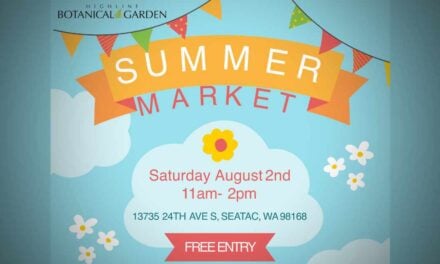 Summer Market returns to Highline SeaTac Botanical Garden  this Saturday with local art, music, and family fun