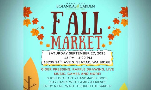 Highline SeaTac Botanical Garden to host free Fall Market on Saturday, Sept. 27