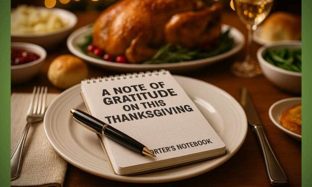 A note of gratitude on this Thanksgiving