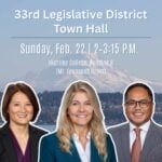 33rd District lawmakers to host Town Hall this Sunday, Feb. 22 at Highline College